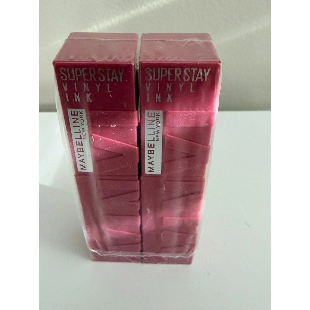 Maybelline SuperStay Vinyl Ink Lipstick Lot of 2 20 Coy Pink High Shine NWT